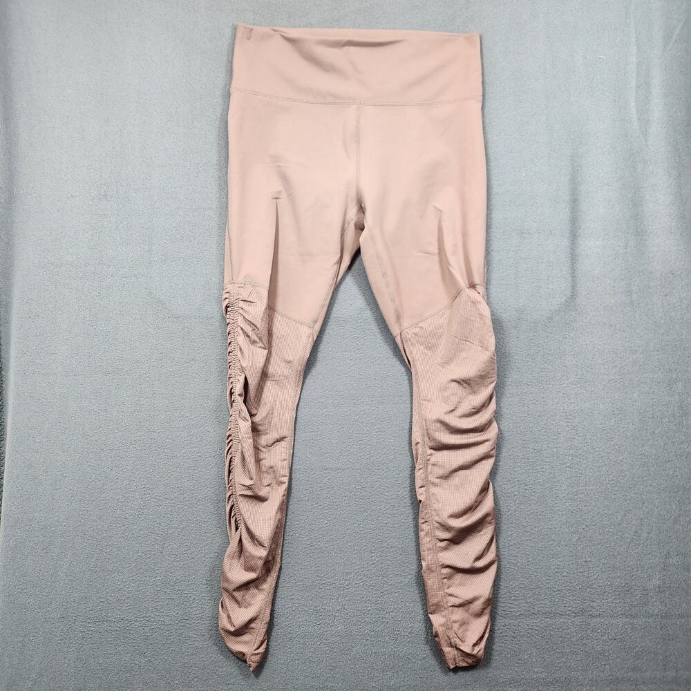 Fabletics Womens Leggings XL Mauve Stretch Work Out Athletic Yoga Gym Lounge